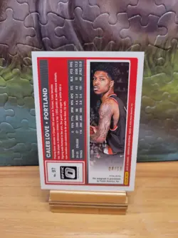 2025-26 Panini Donruss Basketball Caleb Love Rated Rookie Gold Prizm Auto /10 - Image 2