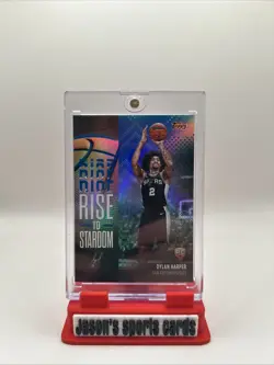 2025-26 Topps - Rise to Stardom Dylan Harper #RTS-2 Blue Rainbow /150 (RC) - Image 1