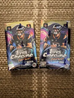 2025 Topps Chrome Cosmic Football Hobby Box - LOT OF 2- READY TO SHIP - Image 1