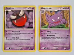 Gastly 62/100 + Haunter 40/100 Pokemon Cards - Stormfront Set - Image 1