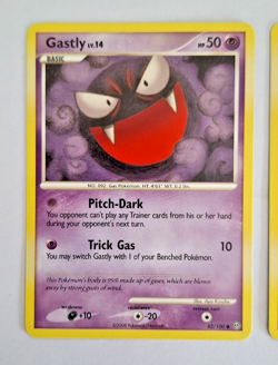 Gastly 62/100 + Haunter 40/100 Pokemon Cards - Stormfront Set - Image 2