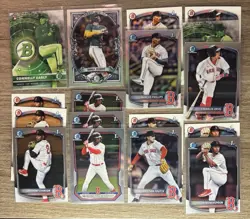Bowman 2025&2026 Bowman Boston Red Sox 17-Card Lot 1st/Rookie/Chrome/Paper - Image 1