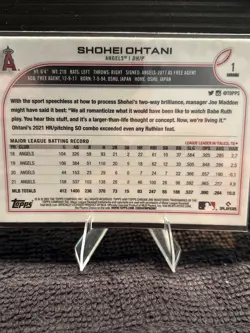 Shohei Ohtani 2022 Topps Chrome #1 - Image 2