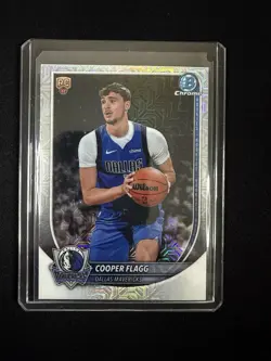 2025-26 Bowman Chrome Cooper Flagg Mojo Refractor Rookie Card - #BCV-1 Mavericks - Image 1