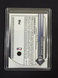 2025-26 Bowman Chrome Cooper Flagg Mojo Refractor Rookie Card - #BCV-1 Mavericks - Image 2