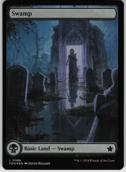 MTG Swamp () Foil NM Foundations Magic 286 - Image 1