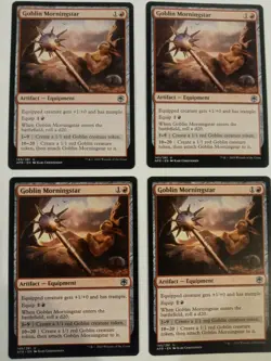 MTG Goblin Morningstar X4 - Uncommon, NM/M - Image 1