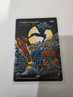 T'Challa's Protection Borderless MTG Marvel Universe: Eternal-Legal Nm/M ON HAND - Image 1