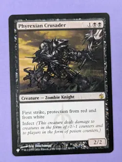 MTG Magic: The List: Phyrexian Crusader Reprint #50/155 Rare - NM - Image 1