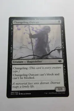 MTG Changeling Outcast x1- -Modern Horizons-Lightly Played - Image 1