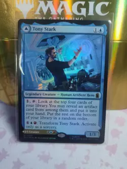 Tony Stark The Invincible Iron Man - M:TG Marvel Super Heroes M0080. FOIL - Image 1
