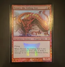 Ryusei, the Falling Star Pre-Release Promo Foil Rare #185 EN MtG - Image 1