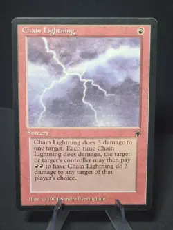 Legends - Chain Lightning - Vintage Magic the Gathering UNPLAYED - Image 1