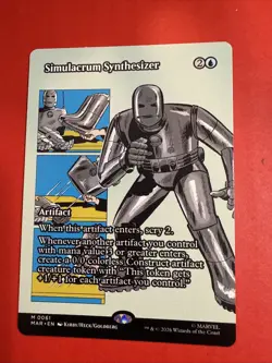 MTG Simulacrum Synthesizer Marvel Universe Eternal-Legal Borderless Mythic - Image 1