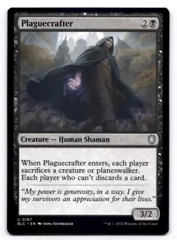 Plaguecrafter NM Commander: Bloomburrow 187 MTG Regular - Image 1