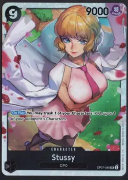 085-OP07 Stussy Super Rare SR One Piece 500 Years in the Future English TCG holo - Image 1