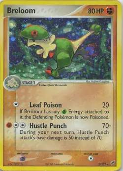 Pokemon TCG Breloom 3/107 EX Deoxys Holo Rare Card - Image 1