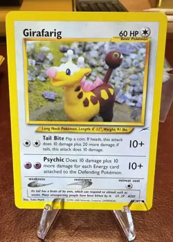 Pokemon WOTC Girafarig 66/105 Neo Destiny Set UNLIMITED Common LP - Image 1