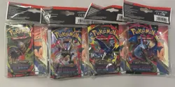 4 Pokemon Mega Evolution Phantasmal Flames Mini Portfolio Booster Packs, Sealed - Image 1