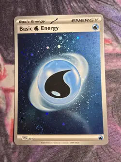 2x SWIRL 🌀 Basic Water Energy (Cosmo Holo) Scarlet & Violet Energies Pokemon NM - Image 1