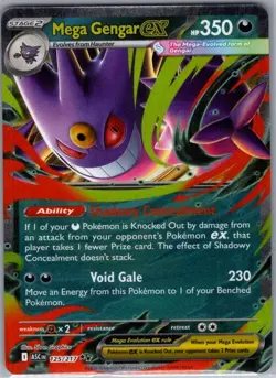 Mega Gengar ex - 125/217 ME: Ascended Heroes - Pokemon Card - NM - Image 1