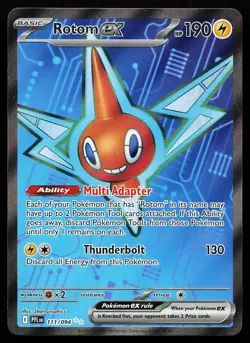 Rotom ex 111/094 Ultra Rare Phantasmal Flames Pokemon Card - Image 1