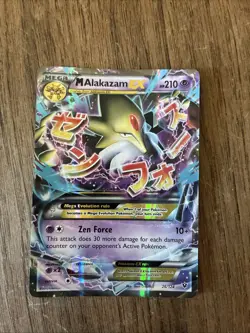 Pokemon M Alakazam EX Ultra Rare Holo Card 26/124 Fates Collide Zen Force NM - Image 1