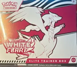 Pokemon TCG Scarlet & Violet White Flare Elite Trainer Box Factory Sealed - Image 1