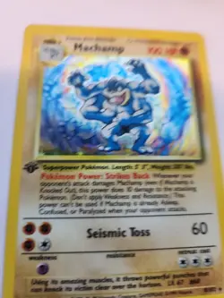 Machamp Base Set Holo Pokemon Card WOTC - Image 4