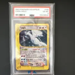 Pokemon Lugia 149/147 Aquapolis Holo Secret Rare PSA 6 Crystal Type - Image 1
