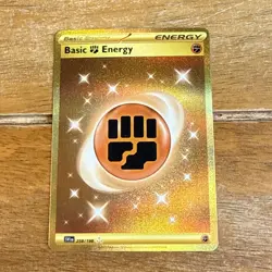 Pokemon TCG - Gold Fighting Energy 258/198 Scarlet & Violet Base - Image 1
