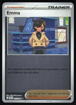 Emma 077/086 Uncommon Chaos Rising Pokemon Reverse Holo Near Mint - Image 1