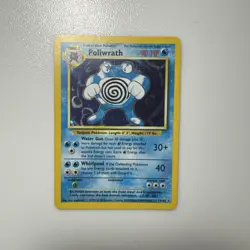Pokemon Poliwrath Base Set Unlimited 13/102 LP/MP - Image 1