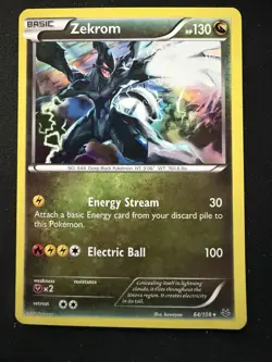 Zekrom Holo Rare - 2015 Pokemon XY Roaring Skies 64/108 Near Mint NM - Image 1