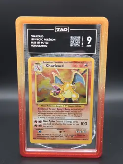 The Pokemon Company 1999 Base Set Charizard Holo 4/102 TAG Graded 9 - Image 3