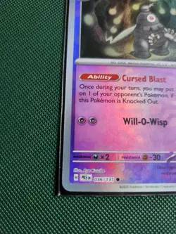 Dusclops (Master Ball Pattern) Holo 036/131 Pokemon SV: Prismatic Evolutions NM - Image 3