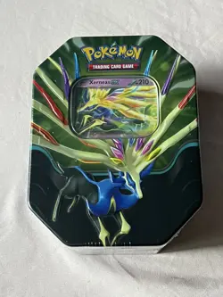 Pokemon TCG Azure Legends Tin (Xerneas ex) Pokemon Tin- Factory Sealed - Image 1