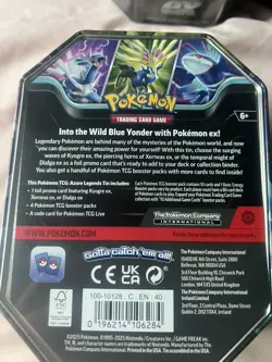 Pokemon TCG Azure Legends Tin (Xerneas ex) Pokemon Tin- Factory Sealed - Image 2