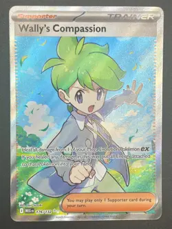 Pokemon TCG Wally's Compassion 176/132 Full Art Ultra Rare Mega Evolution - Image 1