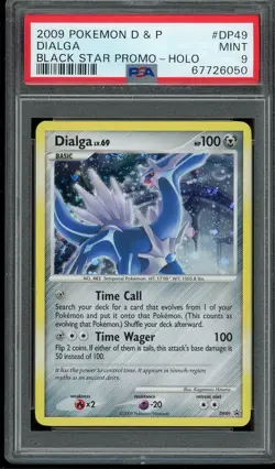 Pokemon Dialga D&P Black Star Promo Holo #DP49 PSA 9 (POP 26) - Image 1