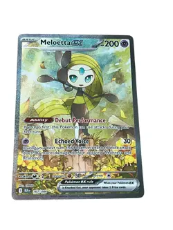 Pokemon TCG Meloetta ex 167/086 - Special Illustration Rare SIR - Black Bolt -NM - Image 1