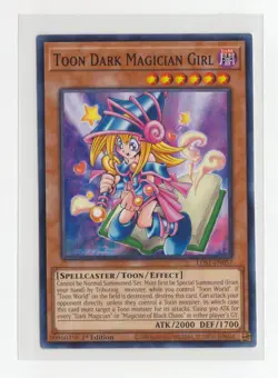 YuGiOh Toon Dark Magician Girl LDS1-EN057 1st Edition Nm - Image 1