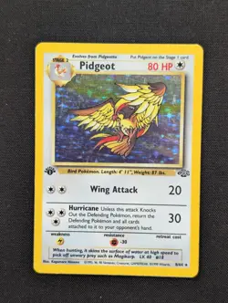 Pidgeot 8/64 1st Edition Holo Jungle Vintage Rare WOTC Pokemon TCG LP - Image 1