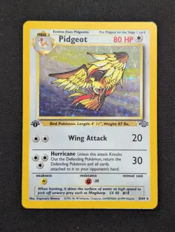 Pidgeot 8/64 1st Edition Holo Jungle Vintage Rare WOTC Pokemon TCG LP - Image 3