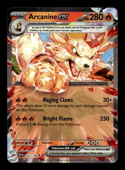 Arcanine ex 032/198 SV01: Scarlet & Violet Base Set Holo Double Rare Pokemon TCG - Image 1