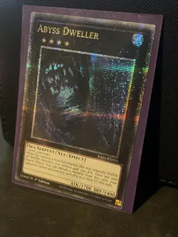 RA02-EN033 "Abyss Dweller" Quarter Century Secret Rare YuGiOh - Image 2