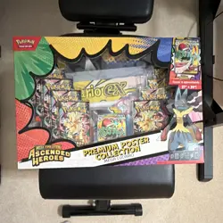 Pokemon TCG Mega Evolution Ascended Heroes Lucario Promo Poster Box Japanese - Image 1