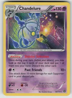 Holo Chandelure 50/114 Rare Steam Siege Near Mint - Image 1