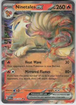 Ninetales ex 038/165 Double Rare 151 Near Mint - Image 1