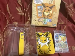 Pokemon TCG Chinese Eevee Blind Box Jolteon Keychain - Image 1